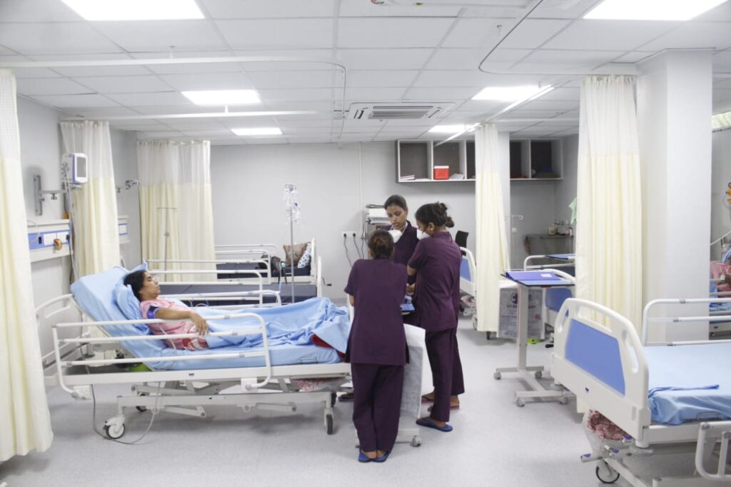 hospital room categories general ward private room ICU India
