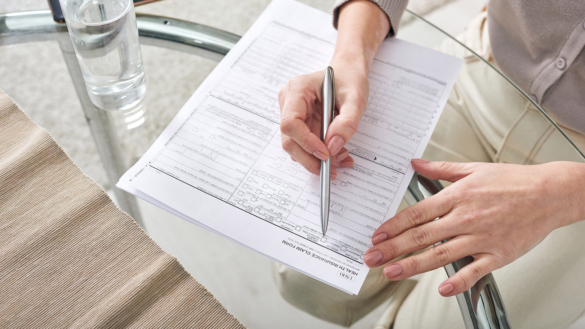 reviewing health insurance claim documents without pre authorization