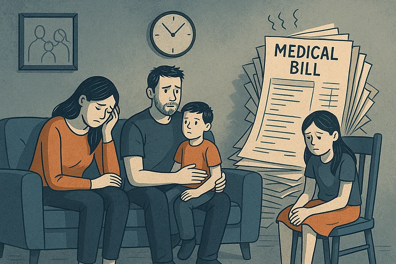 person worried after health insurance claim rejected in India